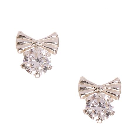 claire accessories sterling silver earrings|claire's jewelry shop.